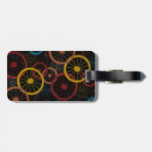 黒自転車の車輪 ラゲッジタグ (裏面横)