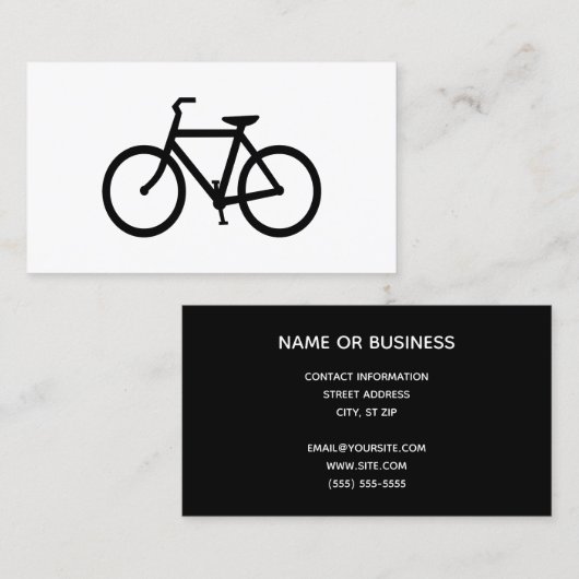 黒自転車 名刺 (正面/裏面)
