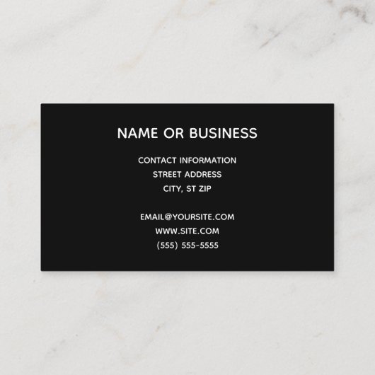 黒自転車 名刺 (裏面)