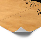 黒船シルエット ポスター (角)