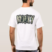 黒色のクラシックTシャツ Tシャツ (裏面)
