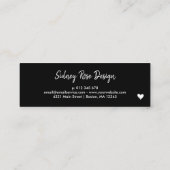 黒色のハートのご購入ありがとうございます。挿入 ロイヤリティカード (裏面)