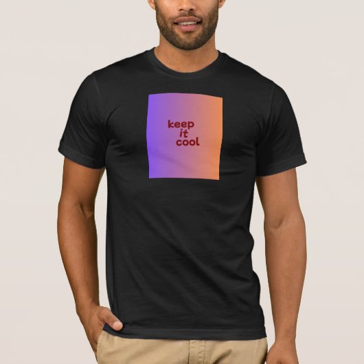 黒色のハーフスリーブTシャツ Tシャツ (正面)