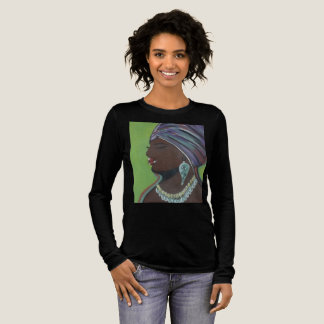 黒色のフルスリーブTシャツ トライブレンドTシャツ