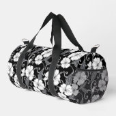 黒色のポリネシアのドリームパターン ダッフルバッグ (右コーナー)