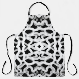 黒色の白色の管状配管 エプロン