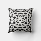 黒色の白色の管状配管 クッション (裏面)