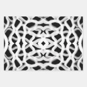 黒色の白色の管状配管 ラッピングペーパーシート (正面2)