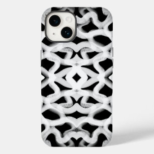 黒色の白色の管状配管 Case-Mate iPhone 14ケース