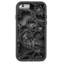 黒色ゴシック様式モノグラパーソナライズされたム