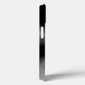 黒色ステンレス鋼金属パターンカスタム文字 Case-Mate iPhoneケース (裏面 / 右)