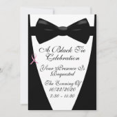 黒色ネクタイがん認識度イベント 招待状 (正面)