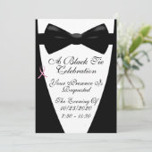 黒色ネクタイがん認識度イベント 招待状 (スタンド正面)