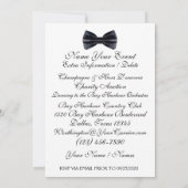 黒色ネクタイがん認識度イベント 招待状 (裏面)