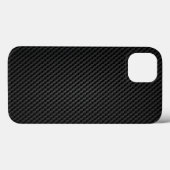 黒色パラアラミド合成テクスチャ Case-Mate iPhoneケース (裏面 (横))