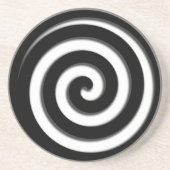 黒色催眠性スパイラル コースター (正面)