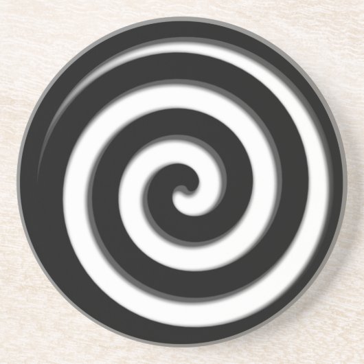 黒色催眠性スパイラル コースター (正面)