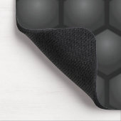 黒色六角パターン マウスパッド (コーナー)
