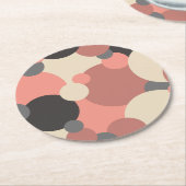 黒色分子紙コースター ラウンドペーパーコースター (アングル)