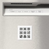 黒色幾何学模様マグネット マグネット (インサイチュ (食洗機))