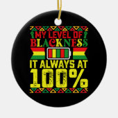 黒色度レベル12番目の黒い歴史 セラミックオーナメント (正面)