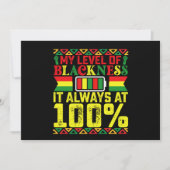 黒色度レベル12番目の黒い歴史 招待状 (正面)