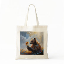 黒色性クマ油彩画 | 夢のような芸術