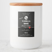 黒色木目製品包装ラベルロゴ フードラベル (正面)