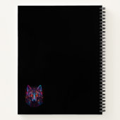 黒色未来的ネオンオオカミ ノートブック (裏面)