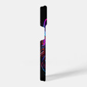 黒色未来的ネオンオオカミ iPhoneケース (右側面)