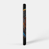 黒色未来的ネオンベア SAMSUNG GALAXYケース (右側面)