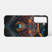 黒色未来的ネオンベア SAMSUNG GALAXYケース (裏面横)