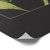 黒色植物性フローラウォールアートポスター ポスター (角)