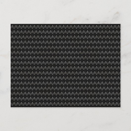 黒色炭素繊維エイリアン肌 ポストカード (正面)