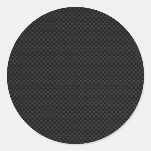 黒色炭素繊維スタイルプリント ラウンドシール (正面)