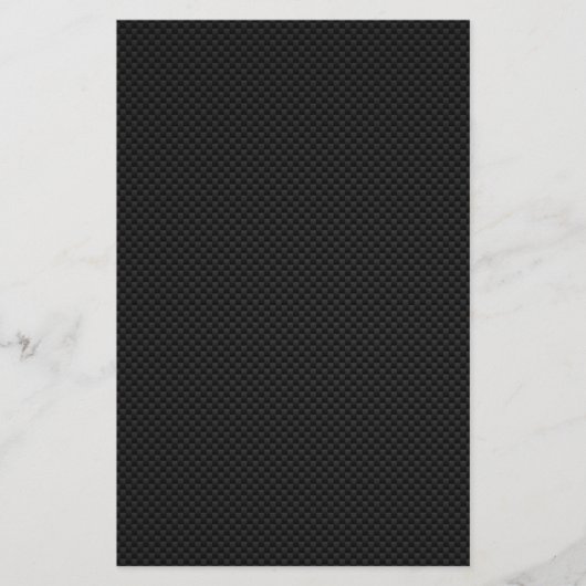 黒色炭素繊維スタイルプリント 便箋 (正面)