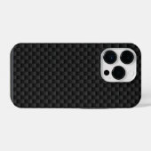 黒色炭素繊維テクスチ車のャ iPhoneケース (裏面横)