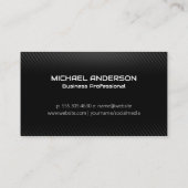 黒色炭素繊維 |モノグラム |ルクス 名刺 (裏面)