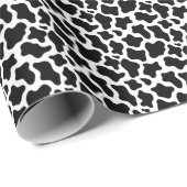 黒色牛ラッピング紙 ラッピングペーパー (ロールコーナー)
