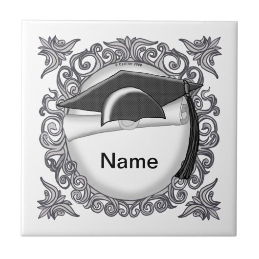 黒色目盛りキャップカスタムタイル タイル (正面)