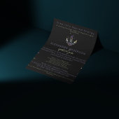 黒色神秘的なホログラフィックスピリチュアル結晶 チラシ