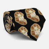 黒色腎臓部 ネクタイ (ロール)