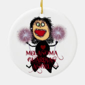 黒色腫がん守護天使 セラミックオーナメント (裏面)
