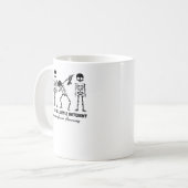 黒色腫がん認識度少しDでいいんだ コーヒーマグカップ (正面左)