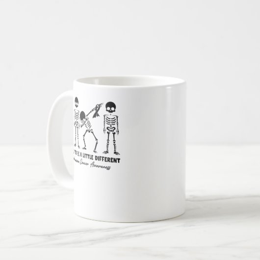 黒色腫がん認識度少しDでいいんだ コーヒーマグカップ (正面左)