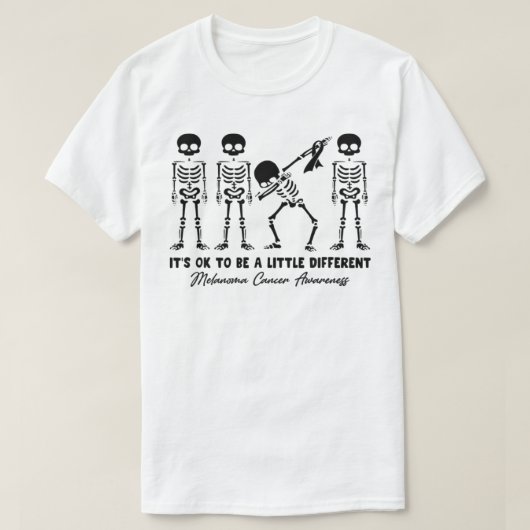 黒色腫がん認識度少しDでいいんだ Tシャツ (デザイン正面)