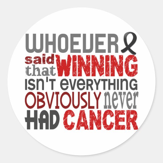 黒色腫と言う人は誰でも ラウンドシール (正面)