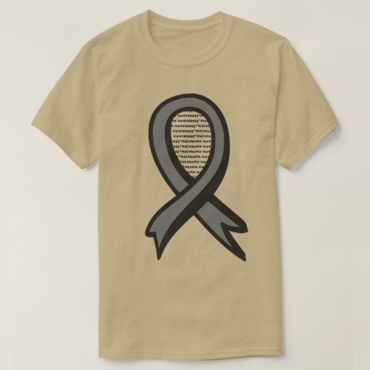 黒色腫認識度 Tシャツ (デザイン正面)