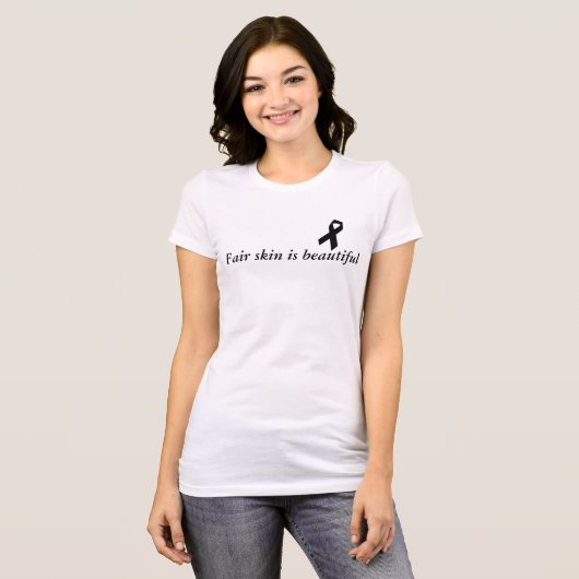 黒色腫認識度 Tシャツ (正面フル)