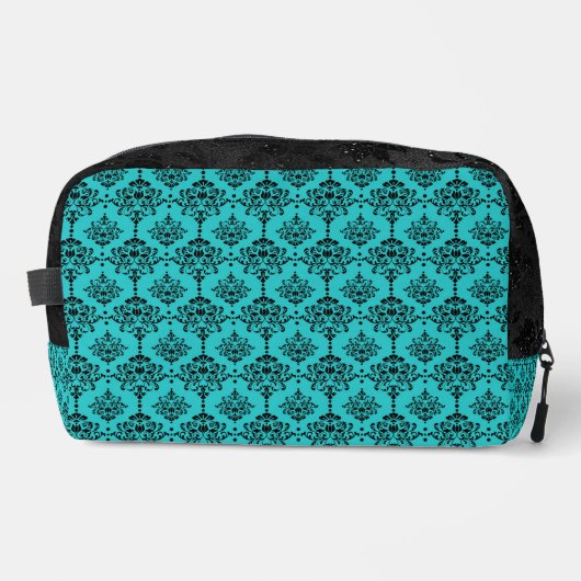 黒色装飾ティール（緑がかった色）付きデザイン ドップキット (正面)